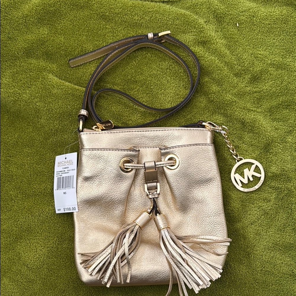 Michael Kors Gold Crossbody Bag